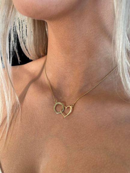 Toi & moi gold necklace