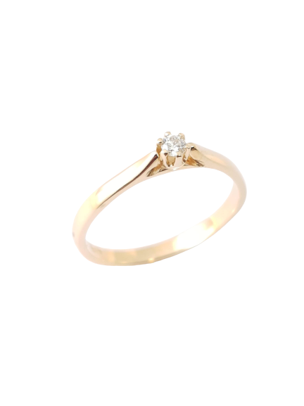 Solitaire ring 0.07ct