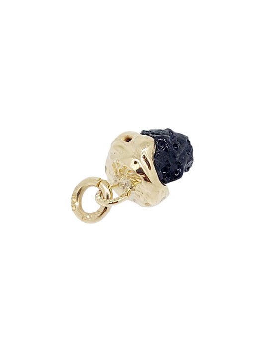 Gold lava charm