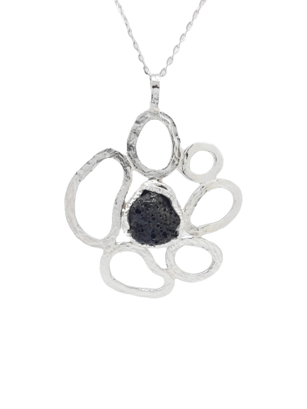 Hverfjall lava necklace