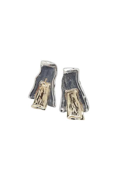 Gullfoss earrings,hannað og smiðað á Islandi af Montoro Gullsmiði.