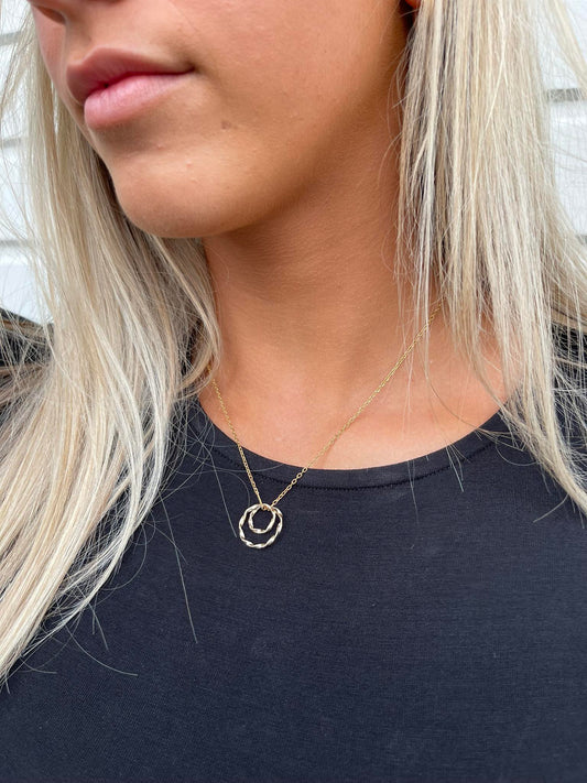 Torsade gold necklace