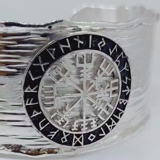 Runes silver bracelet