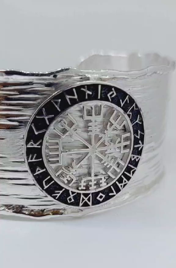 Runes silver bracelet