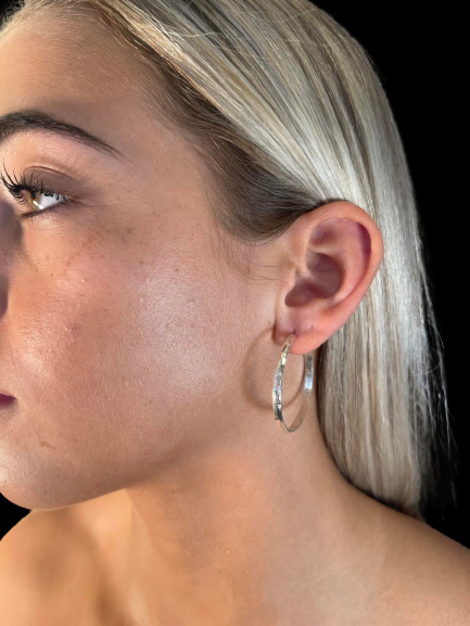 Silver earrings