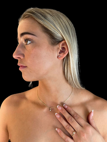 Diamond necklace 0.10ct