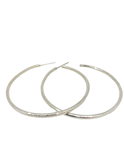Créole silver earrings