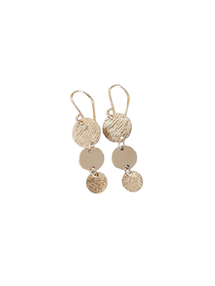 Lagoon gold earrings